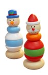 Santa & Snowman Stacking Toy Set